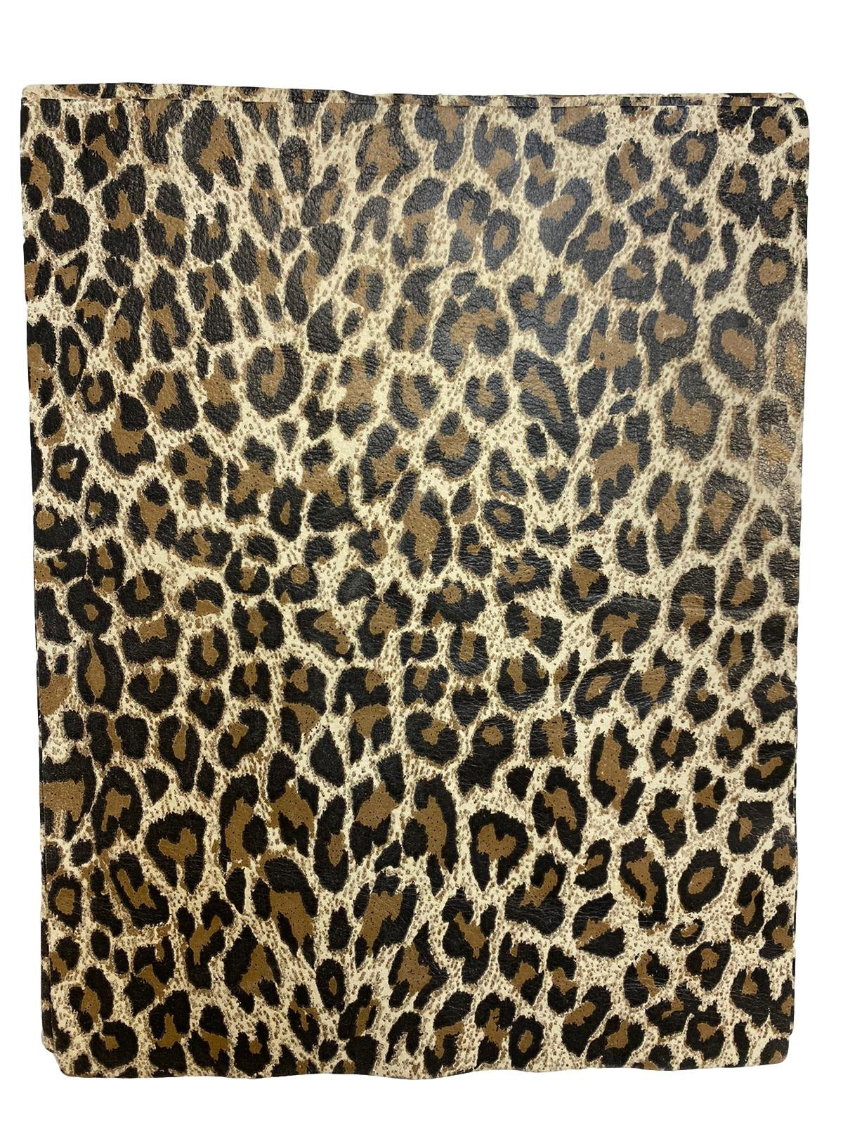 Beige Leopard Cowhide Leather: 8.5" x 11" Pre-Cut Pieces