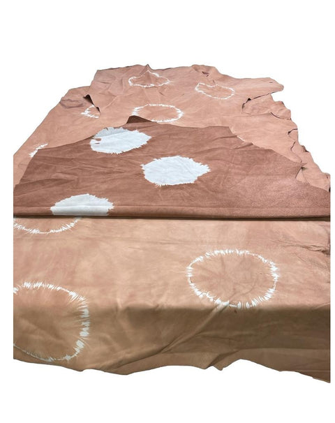 LIMITED OFFERING:  Pink Tie Dye Cow Leather Skins