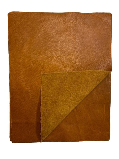 Whiskey Distressed Cowhide Leather: 8.5" x 11" Pre-Cut Pieces