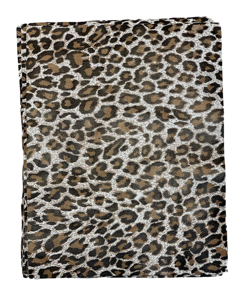 White Leopard Cow Nubuck Leather: 8.5'' x 11'' Pre-Cut Pieces