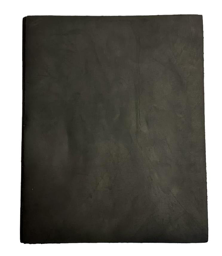 Black Crazy Horse Cowhide Leather: 8.5" x 11" Pre Cut Pieces