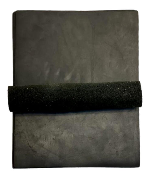Black Crazy Horse Cowhide Leather: 8.5" x 11" Pre Cut Pieces