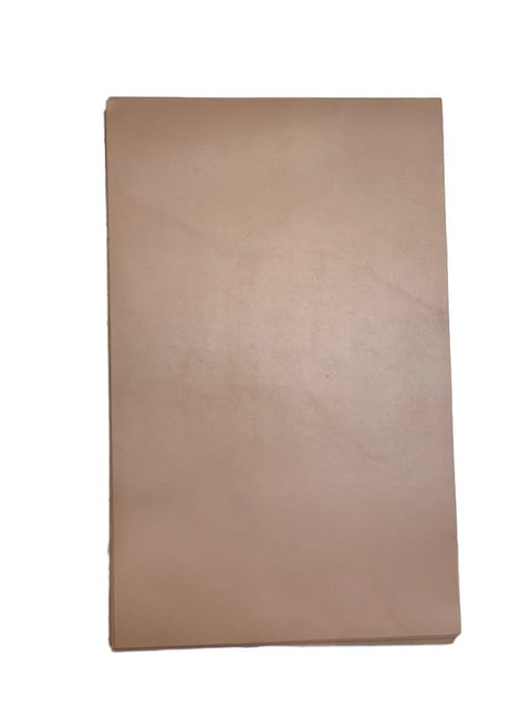 Tan Smooth Italian Calf Leather: 7.5" x 12" Pre-Cut Pieces