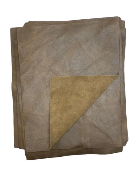 Espresso Brown Distressed Cow Leather: 8.5" x 11" Pre-Cut Leather Pieces